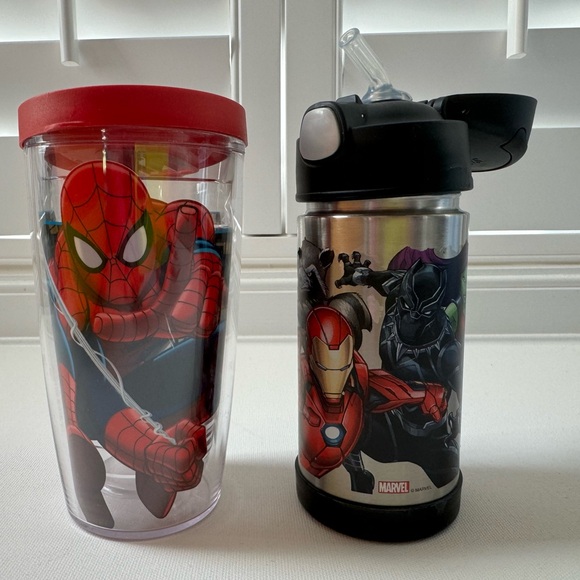 Excellent condition kids Turvis Tumbler & insulated bottle Marvel Spider-Man $50 - Picture 4 of 4